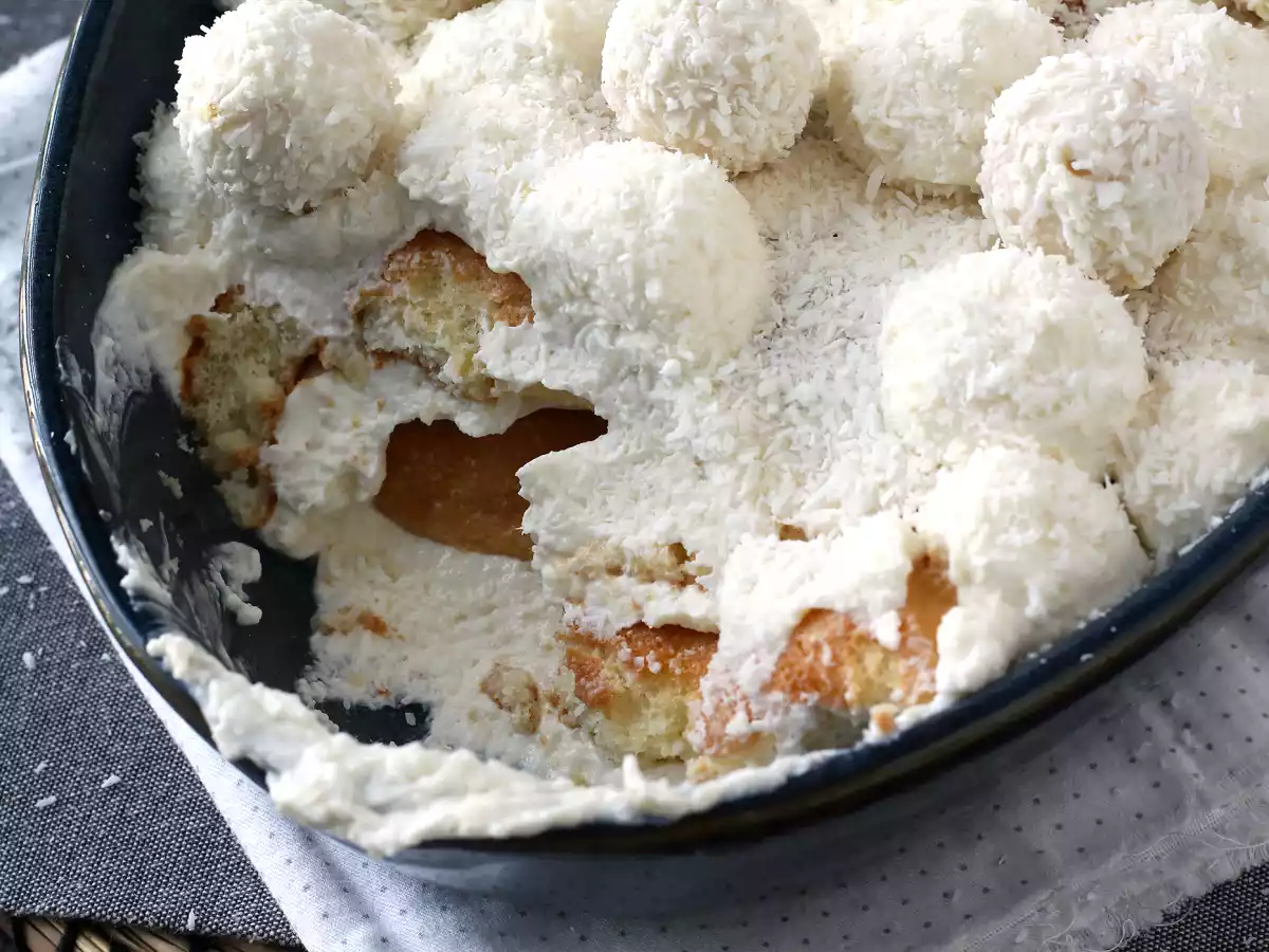 Tiramisu med kokosnød og Raffaello - foto 2
