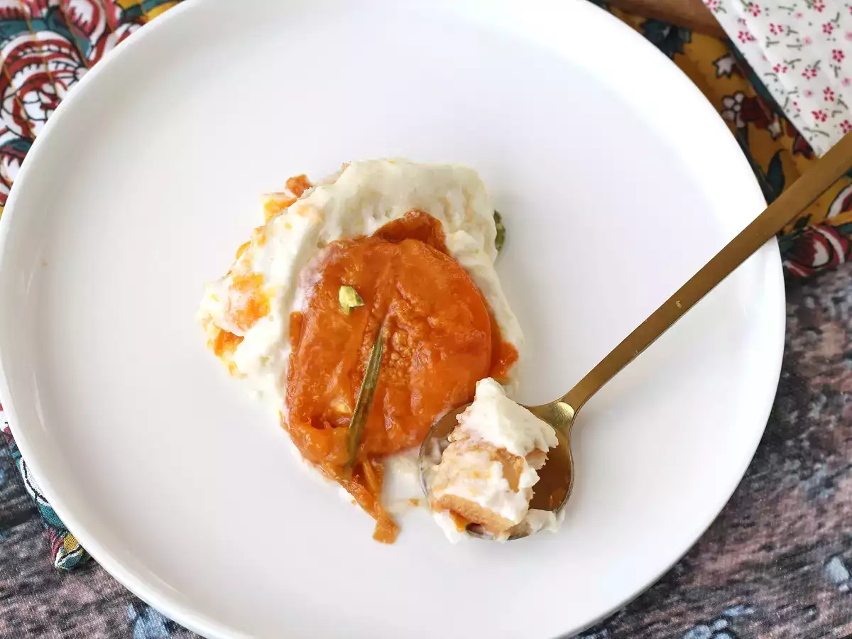 Tiramisu med ristede abrikoser: den perfekte frugtige og smeltende dessert til sommeren - foto 7