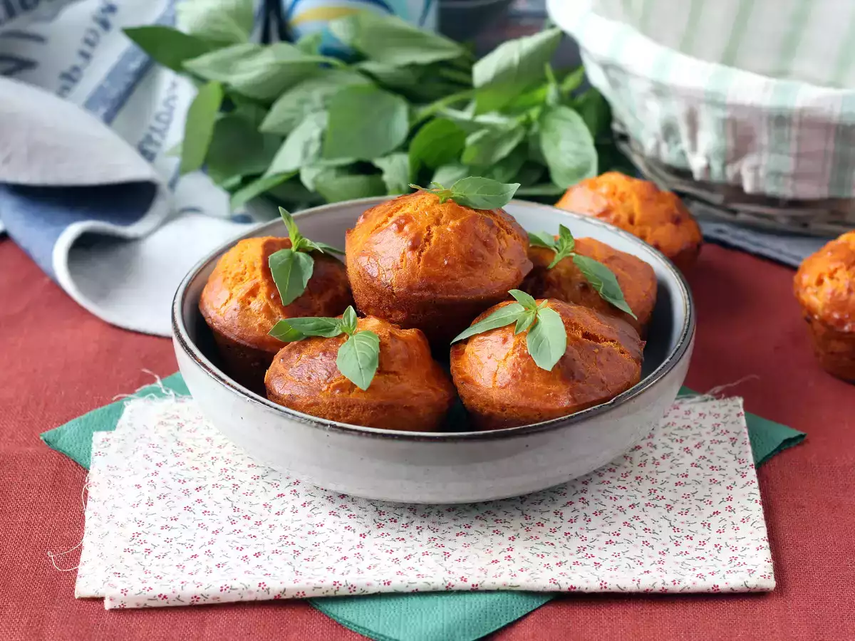 Tomatmuffins med et smeltende mozzarellahjerte - foto 6