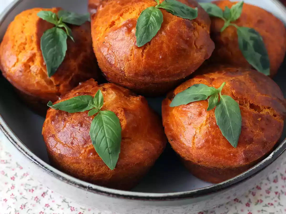 Tomatmuffins med smeltende mozzarellahjerte - foto 8