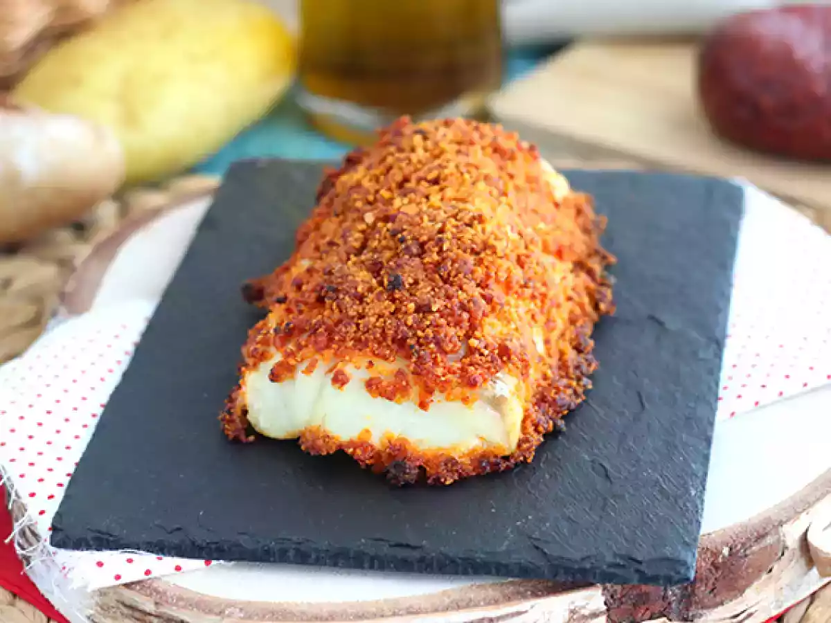 Torsk i en skorpe af chorizo