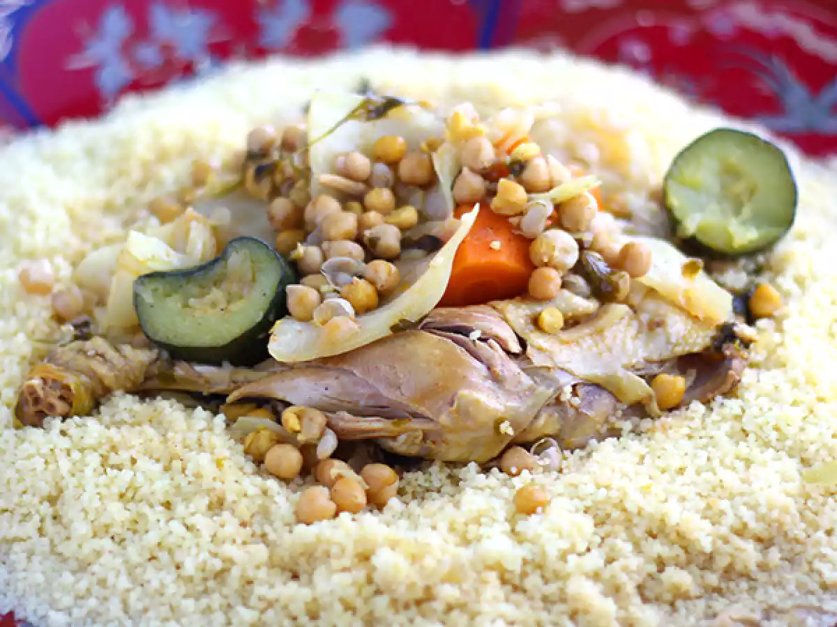 Traditionel marokkansk couscous med kylling - foto 2
