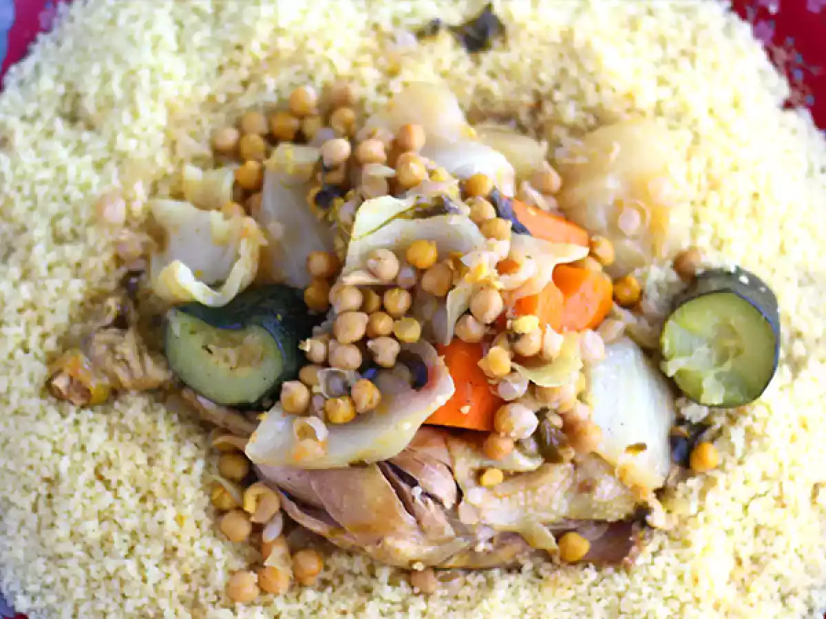 Traditionel marokkansk couscous med kylling - foto 3