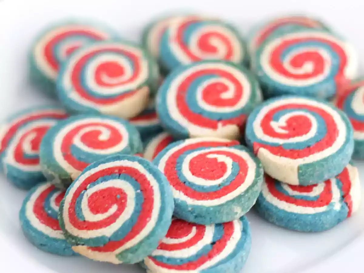 Trefarvede shortbread-kiks, fransk flag - foto 2
