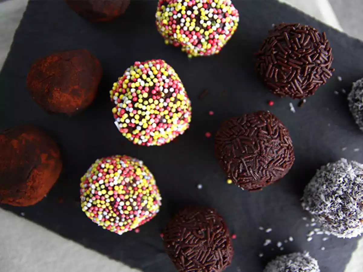 Trøfler overtrukket med chokolade - foto 3