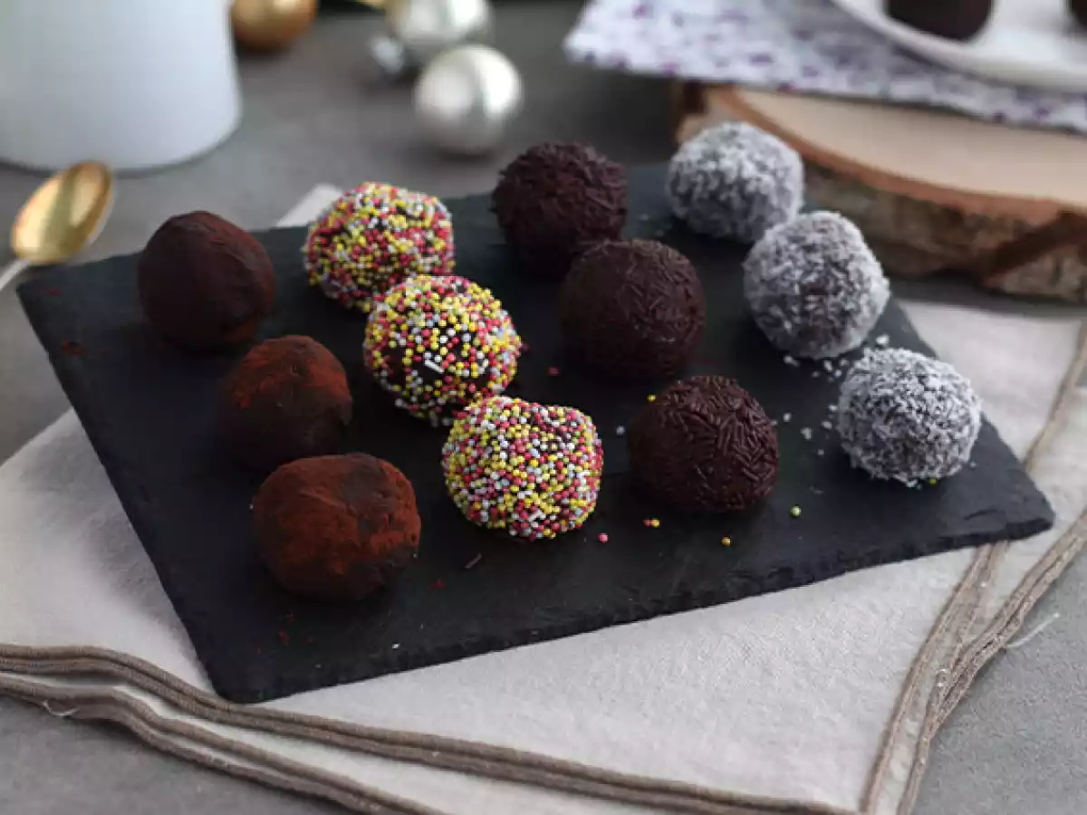 Trøfler overtrukket med chokolade - foto 5