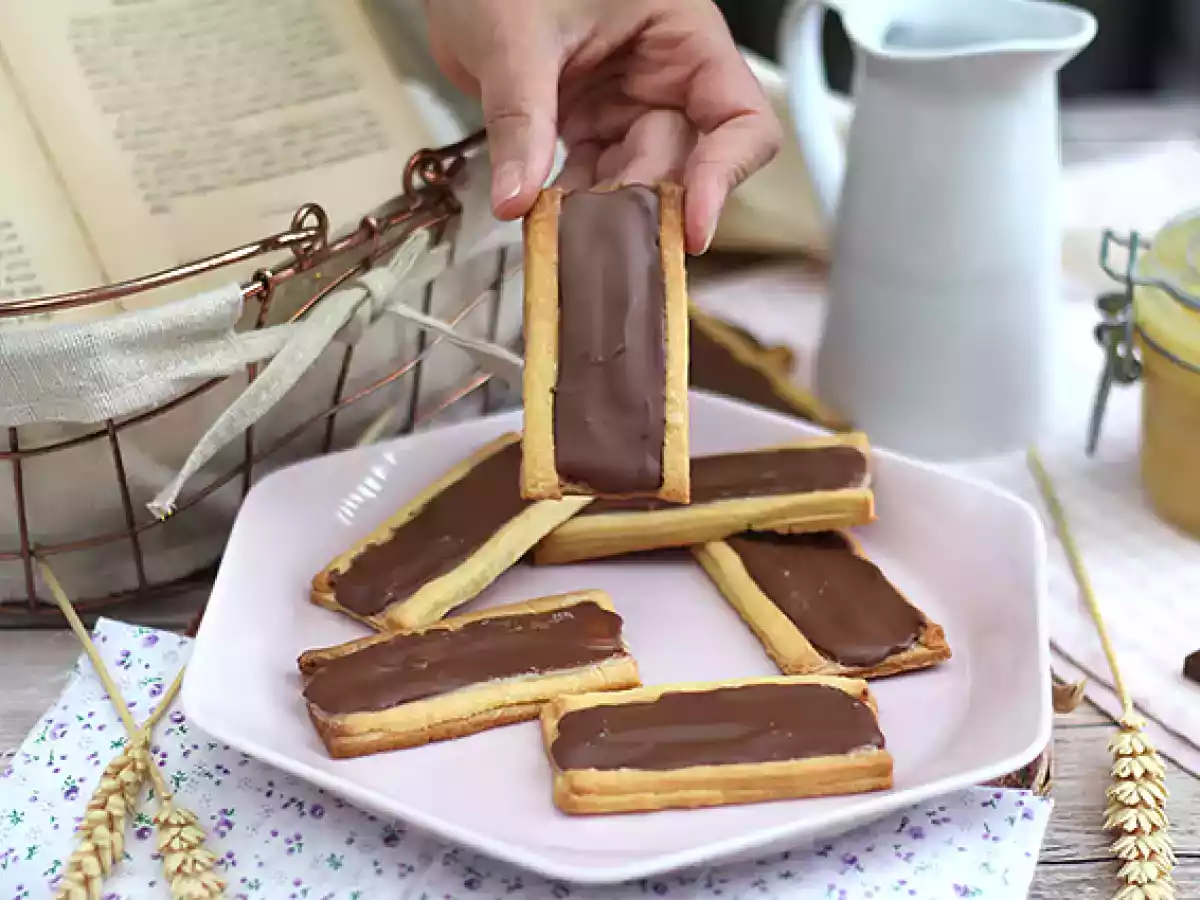 Twix-kiks med karamel og mælkechokolade - foto 3