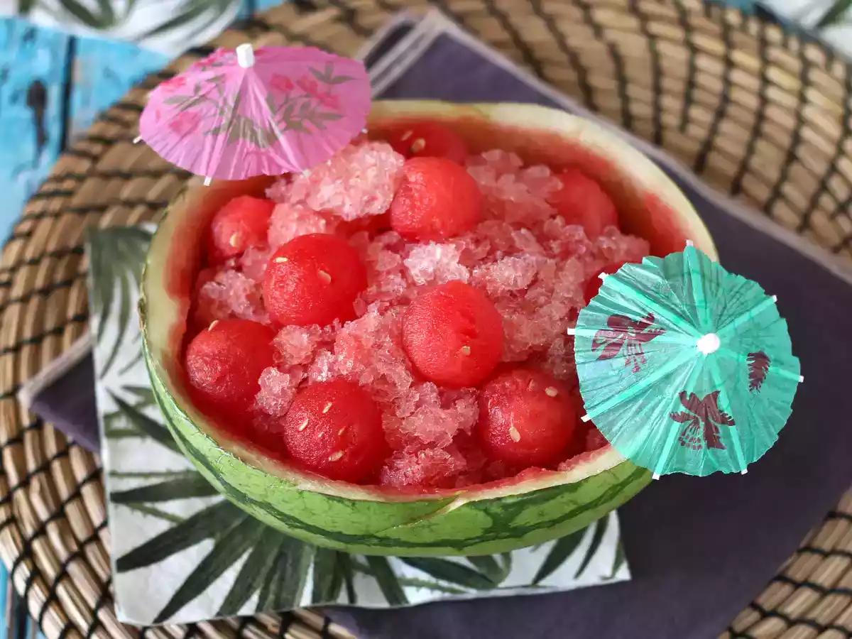 Vandmelonfrosé: den superforfriskende granitacocktail med rosé!