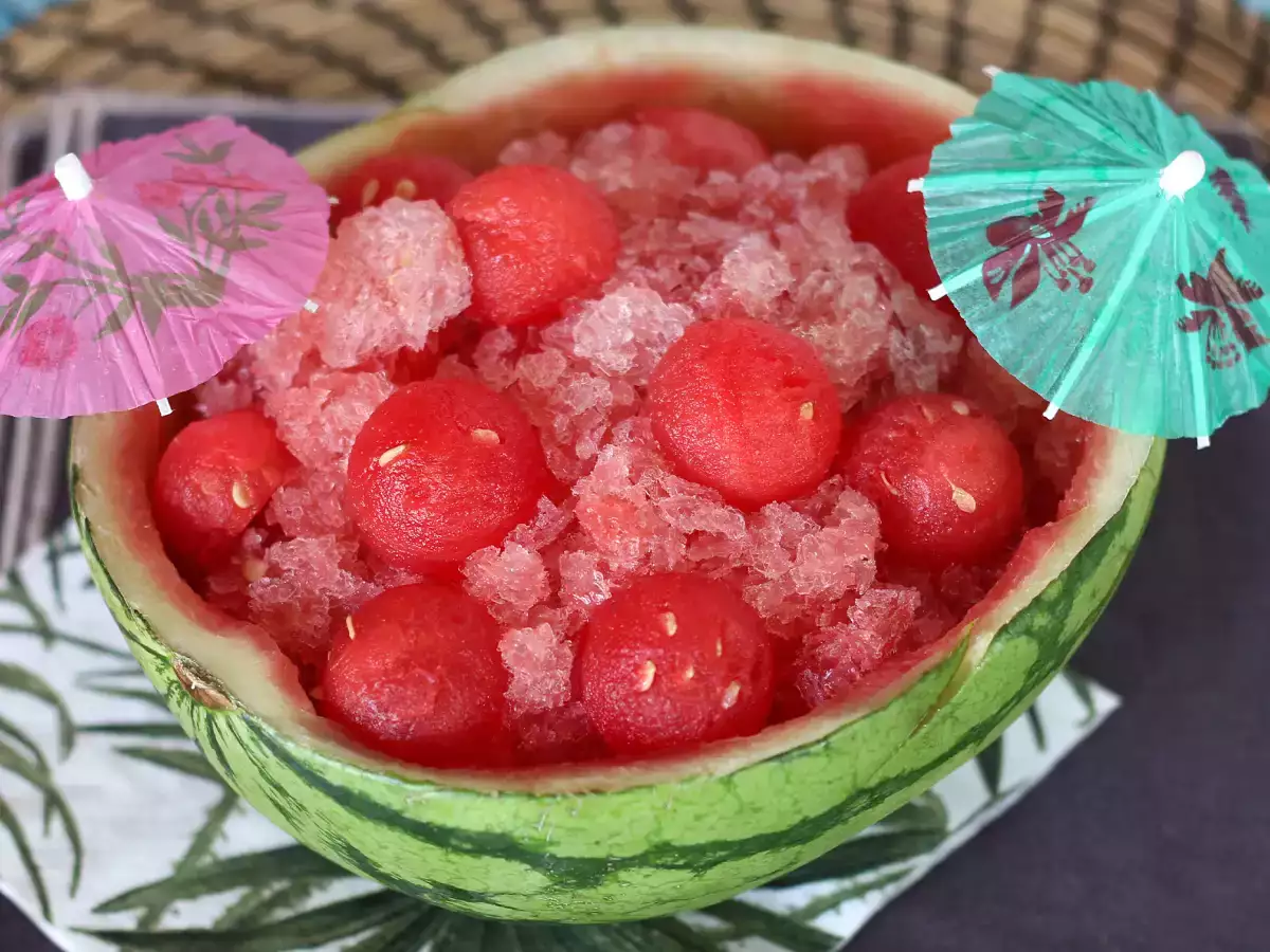 Vandmelonfrosé: den superforfriskende granitécocktail med rosé! - foto 2
