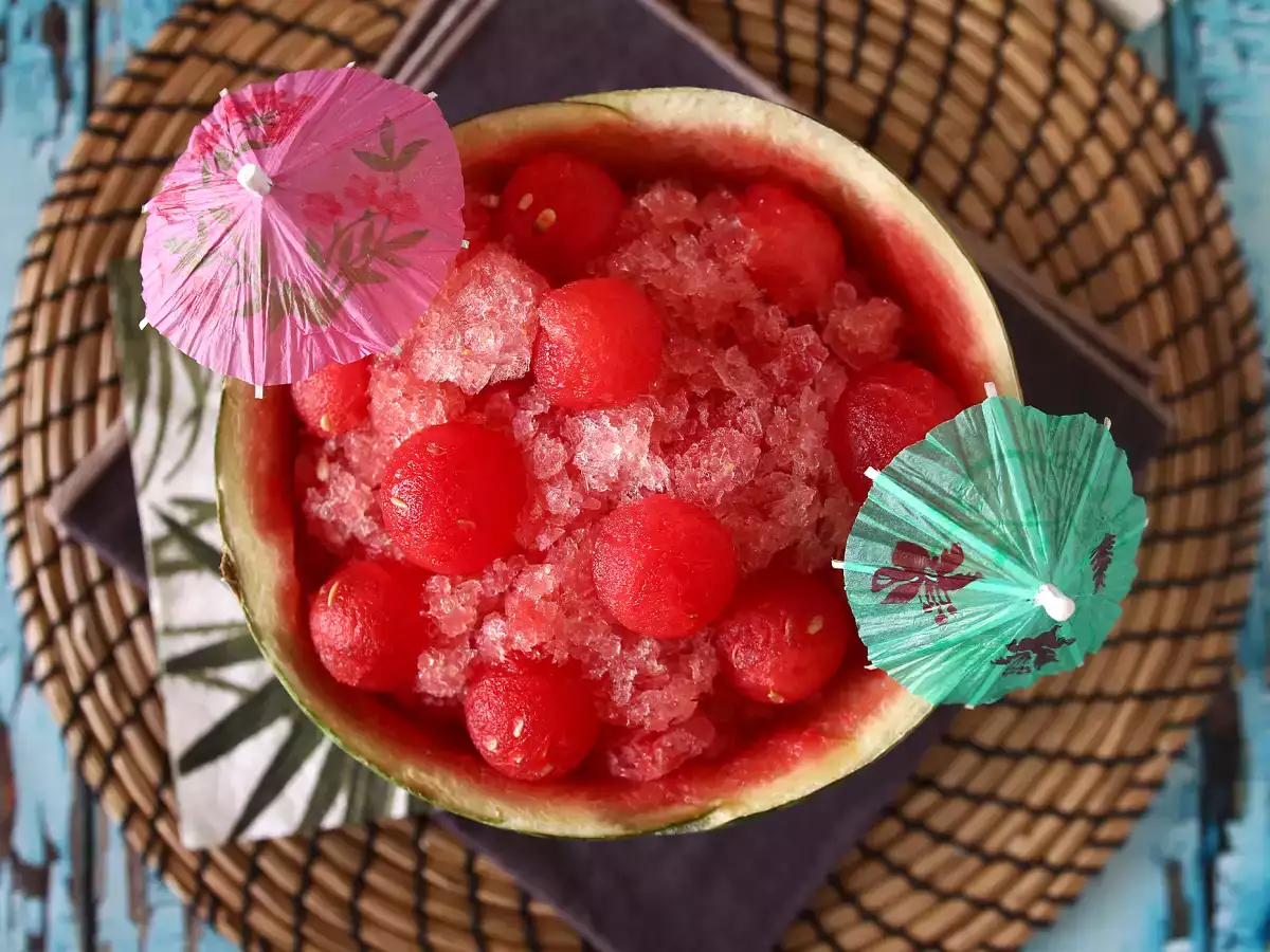 Vandmelonfrosé: den superforfriskende granitécocktail med rosé! - foto 3