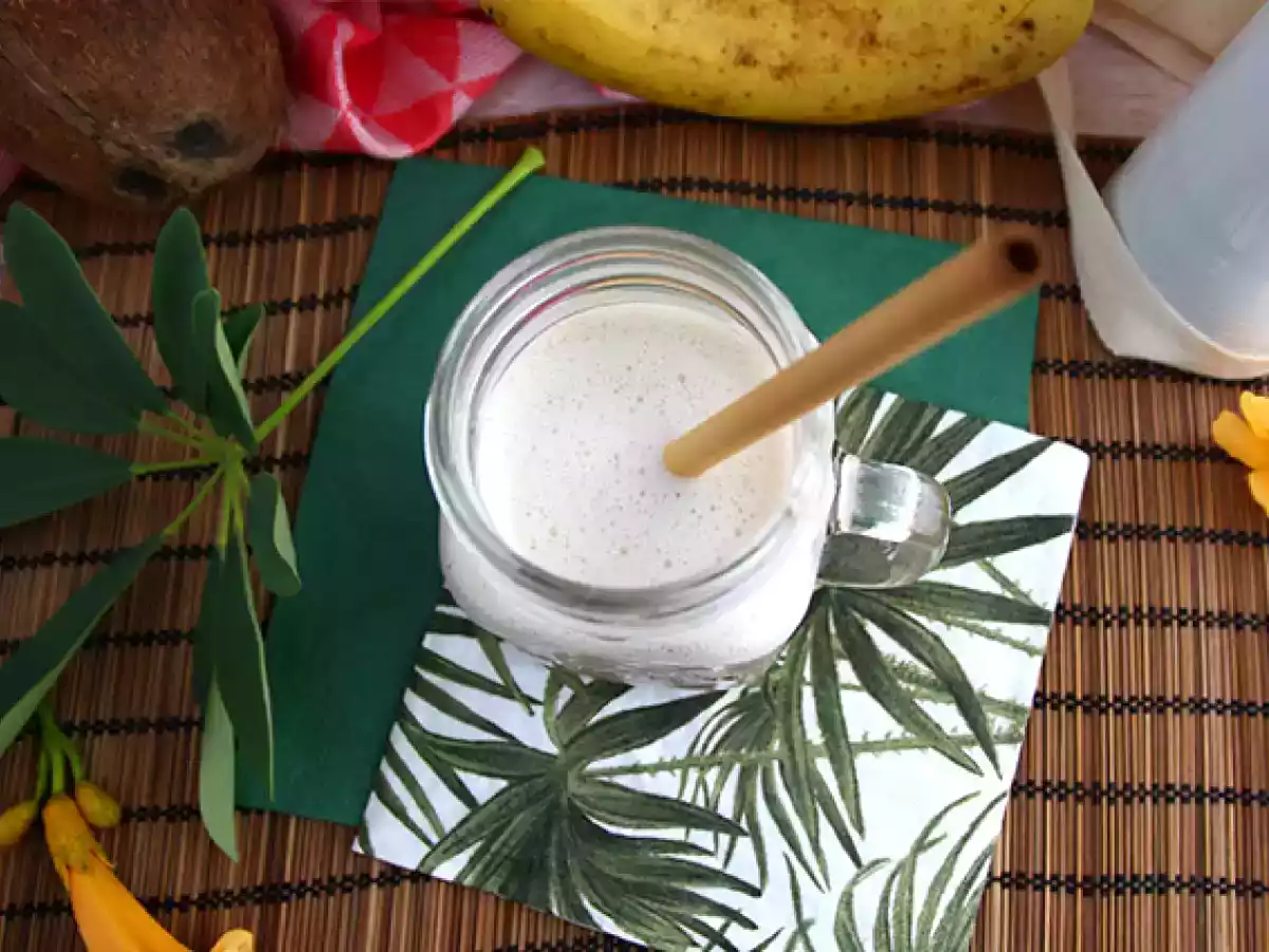 Vegansk banan-milkshake - foto 3