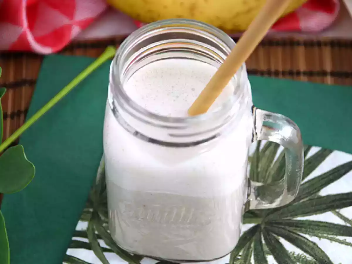 Vegansk banan-milkshake - foto 4