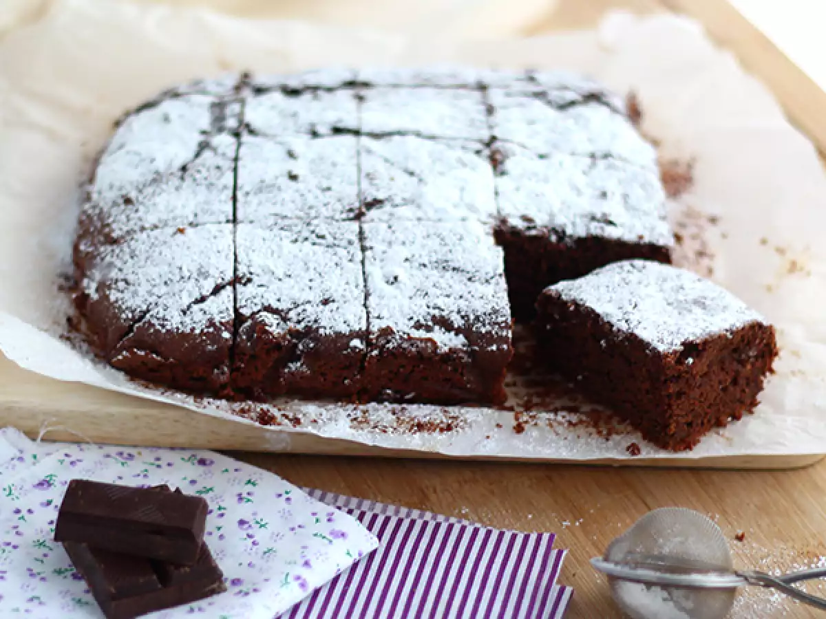 Vegansk brownie uden æg eller mælk - foto 2
