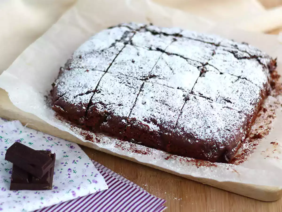 Vegansk brownie, uden æg og mælk