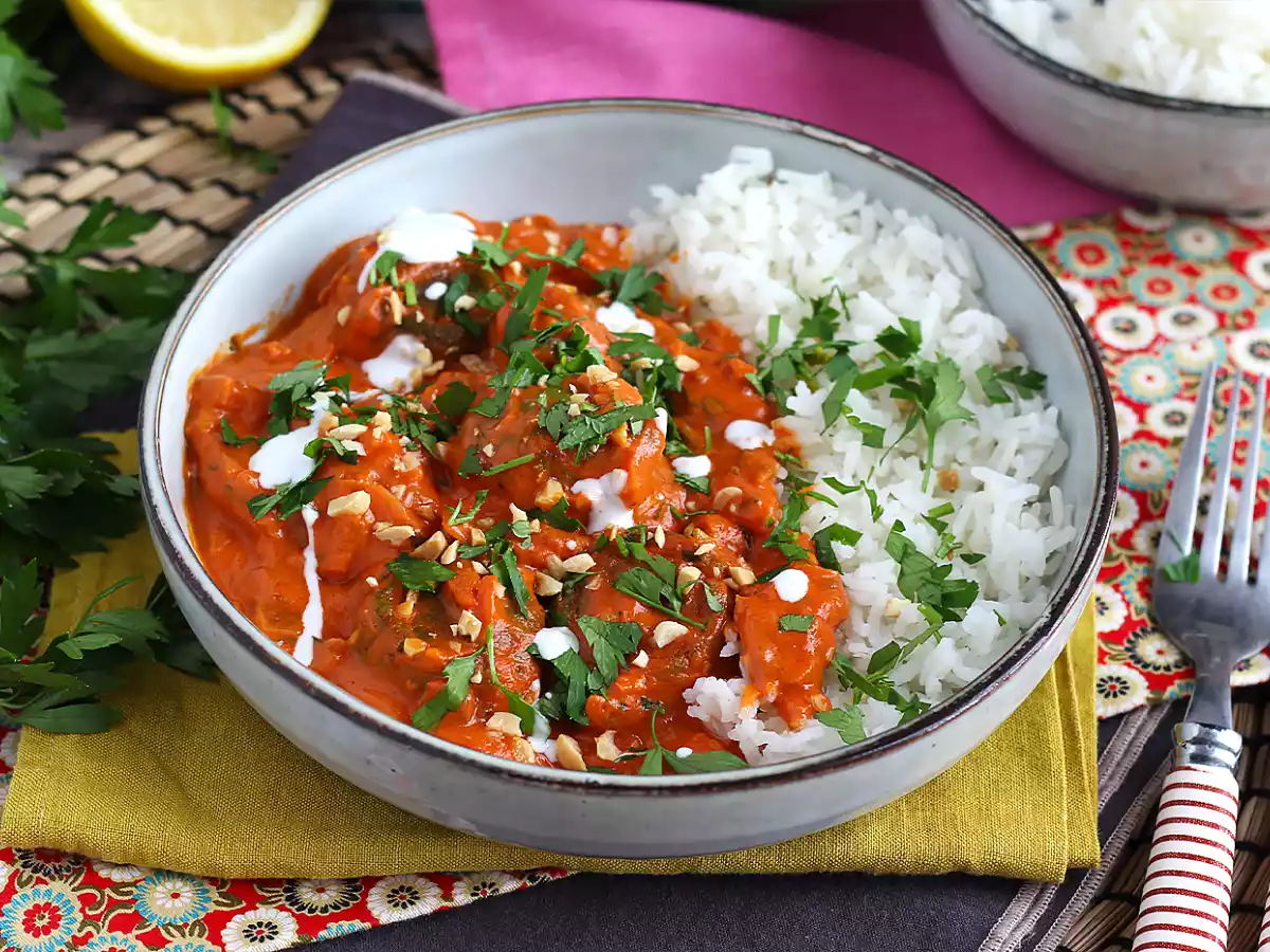 Vegansk Malai Kofta: kikærtefrikadeller med tomatsauce - foto 3