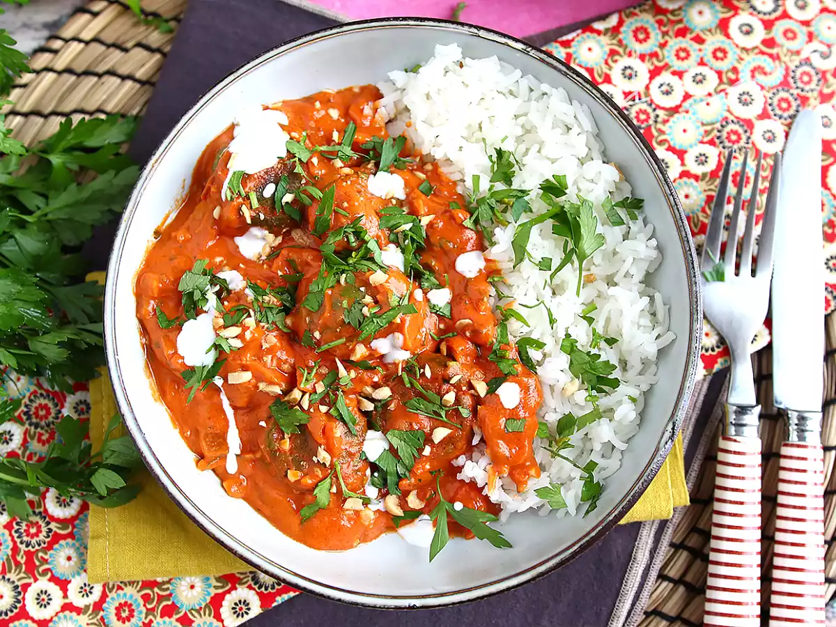Vegansk Malai Kofta: kikærtefrikadeller med tomatsauce - foto 5