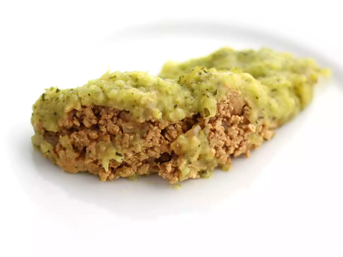 Vegansk shepherd's pie med courgetter og tofu - foto 3
