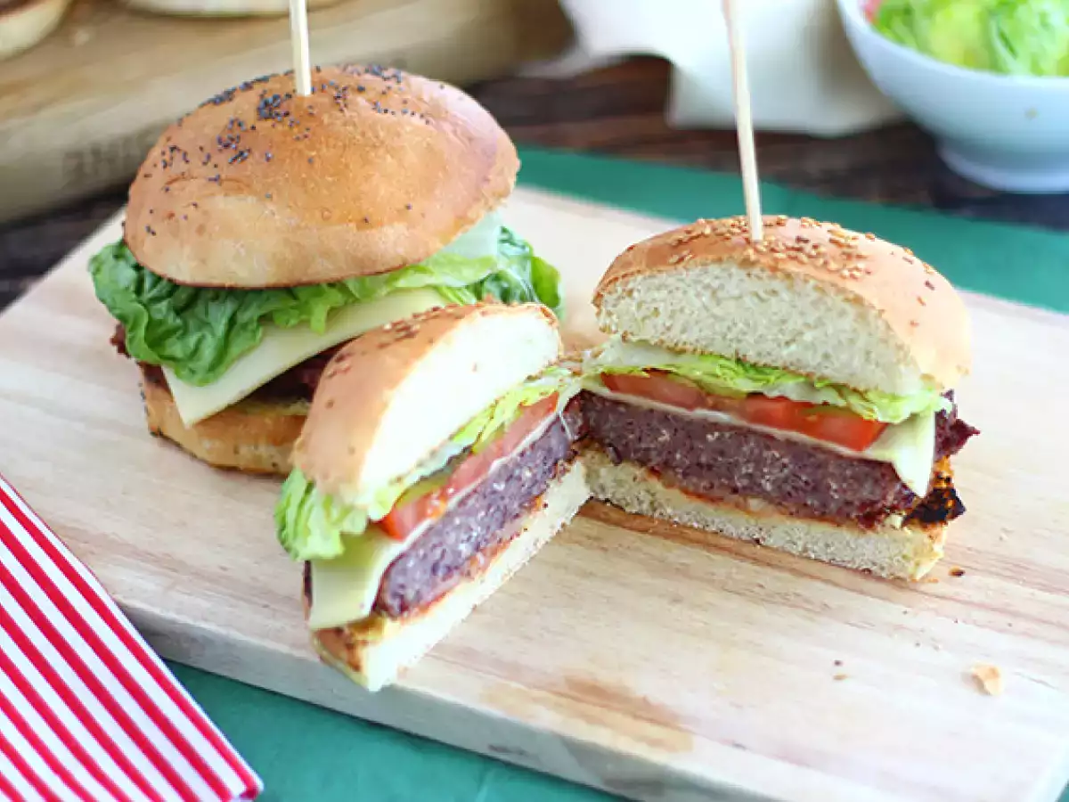 Vegetarisk burger med kidneybønner - foto 2