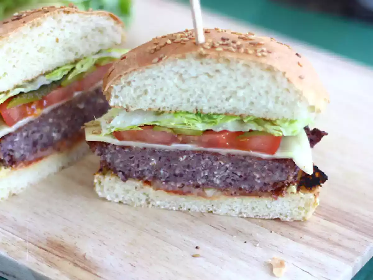 Vegetarisk burger med røde bønner - foto 3