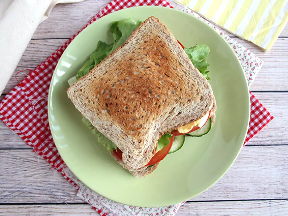 Vegetarisk club sandwich - foto 2