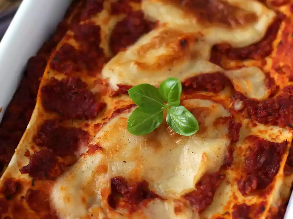 Vegetarisk lasagne (du vil ikke tro det!) - foto 3