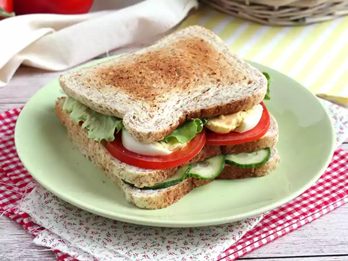 Vegetarisk sandwichklub - foto 3