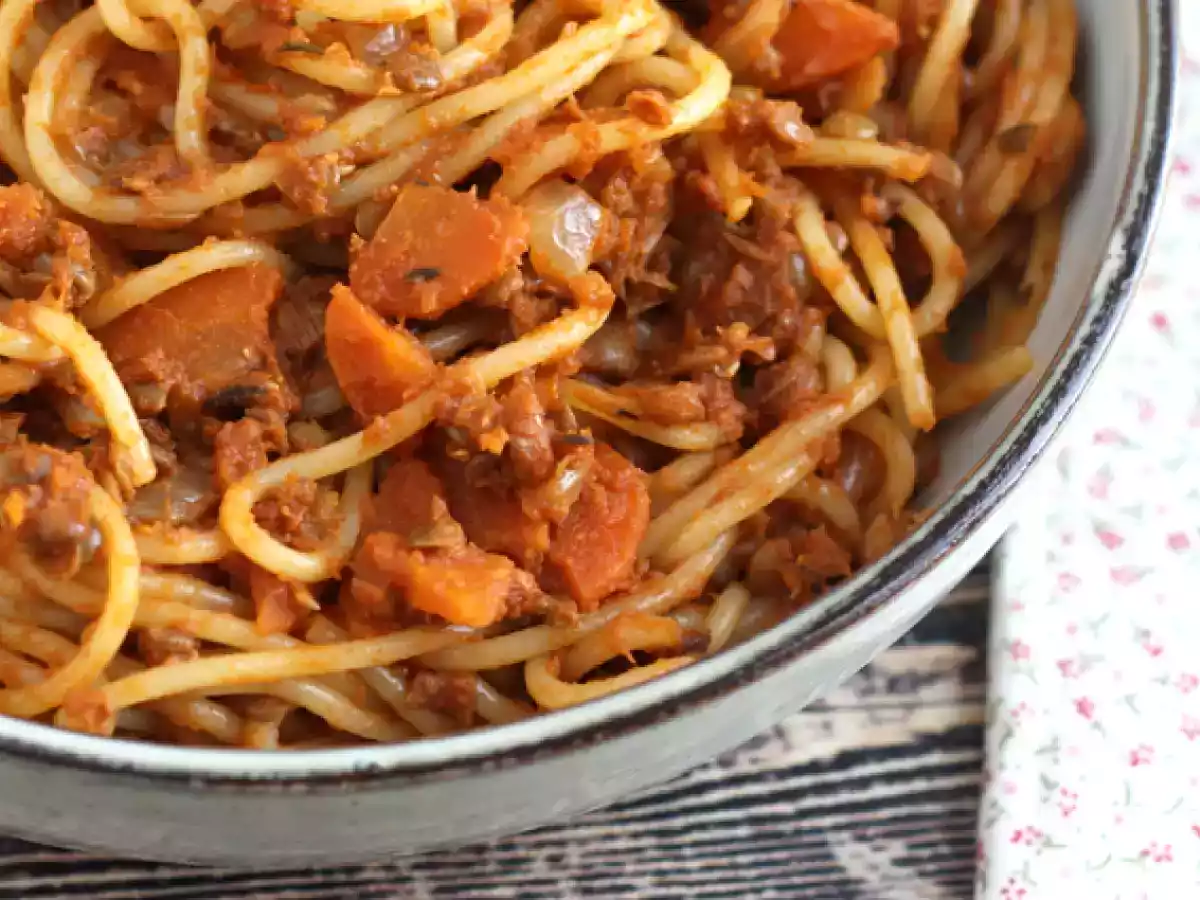 Vegetarisk spaghetti bolognese! - foto 2