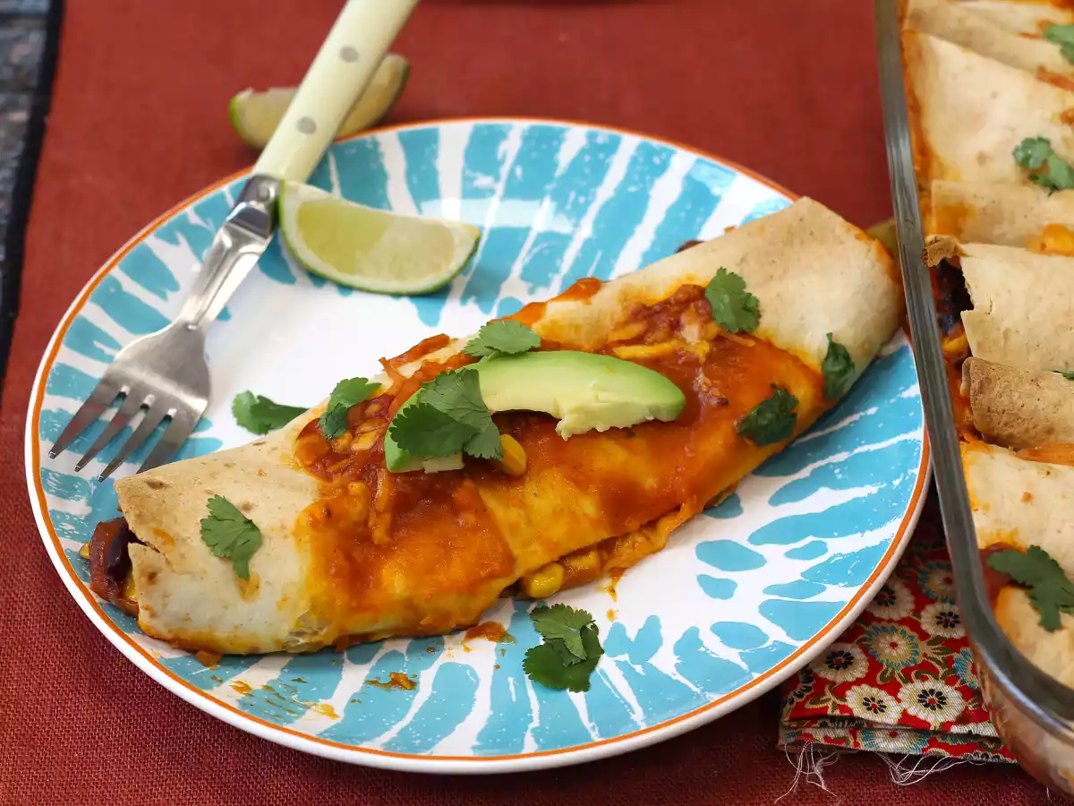 Vegetariske enchiladas - foto 4