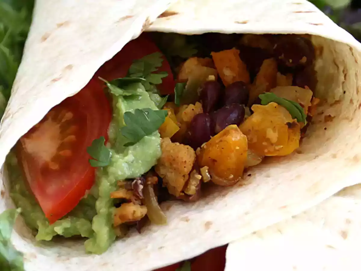 Vegetariske fajitas med tekstureret sojaprotein - foto 2