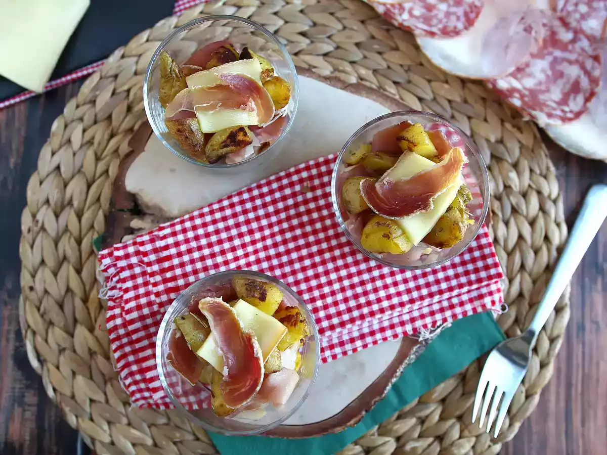 Verrines af raclette (uden apparat): kan også nydes som aperitif - foto 2