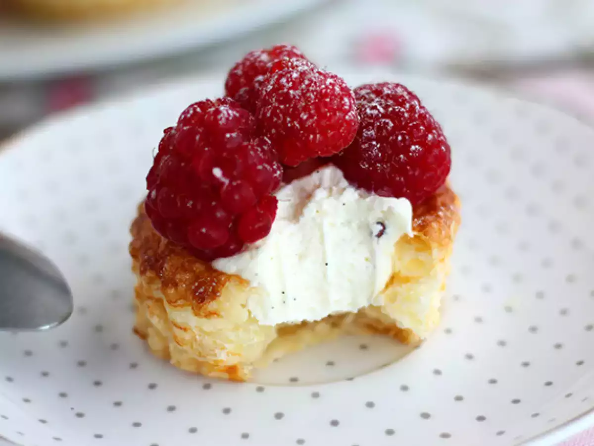 Vol-au-vent med hindbær og mascarpone - foto 4