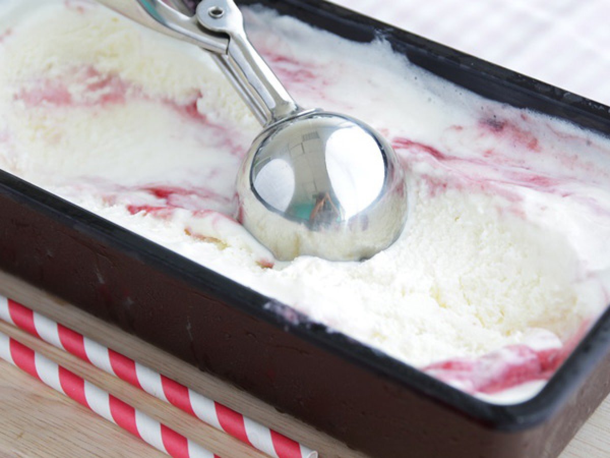 Yoghurt og hindbæris